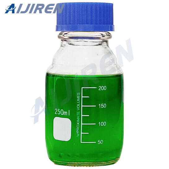 Gl45 Blue Plastic Screw Cap Lab Glassware 500ml Reagent Bottle 